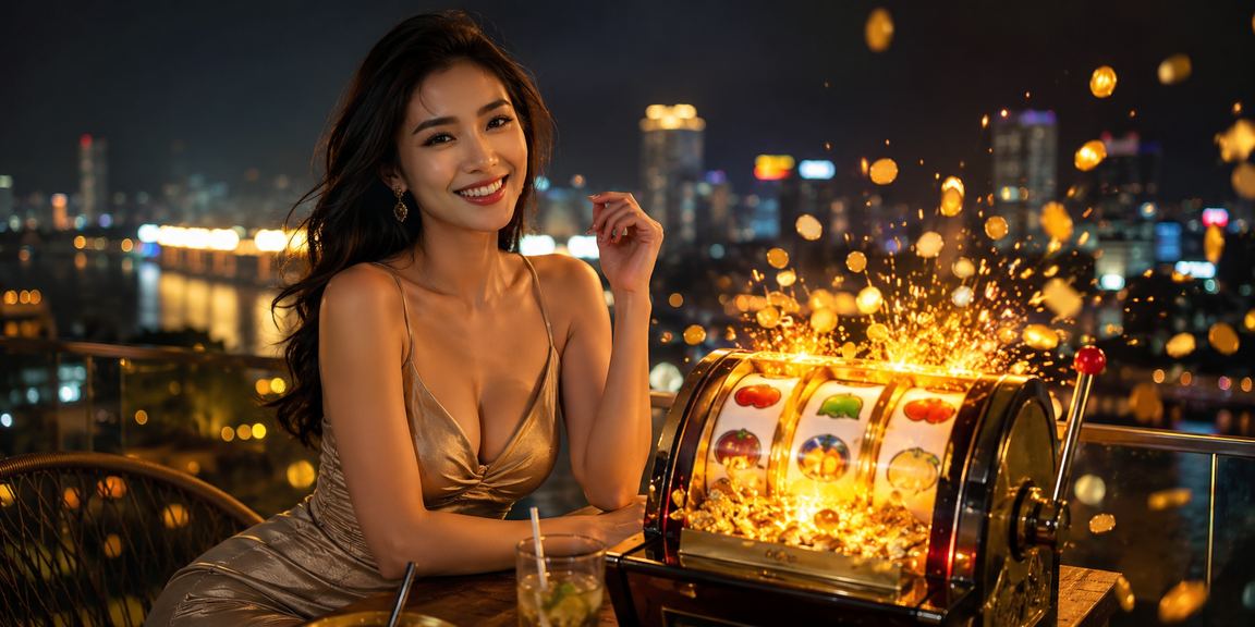 Người dùng chơi slot game thư giãn bên dòng sông Mekong với cà phê Việt